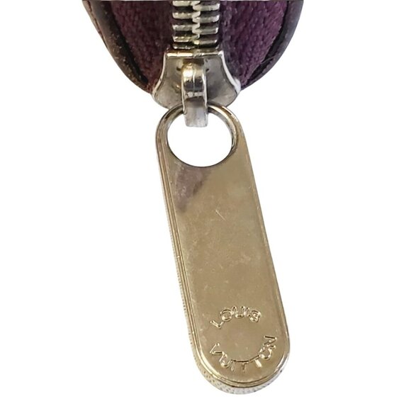 Louis Vuitton Vintage Zippy Wallet Purple Epi Leather Silver w/ Box Dust Bag - Picture 4 of 12